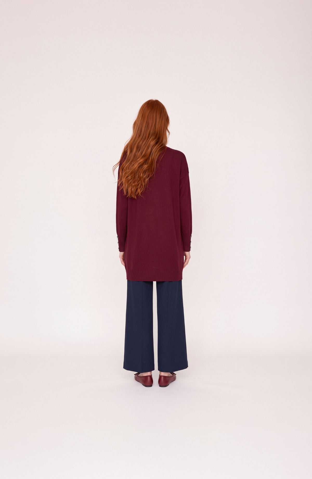 Basic Triko Bordo Kazak