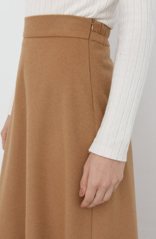 Kaşe Sütlü Kahve Kloş Etek