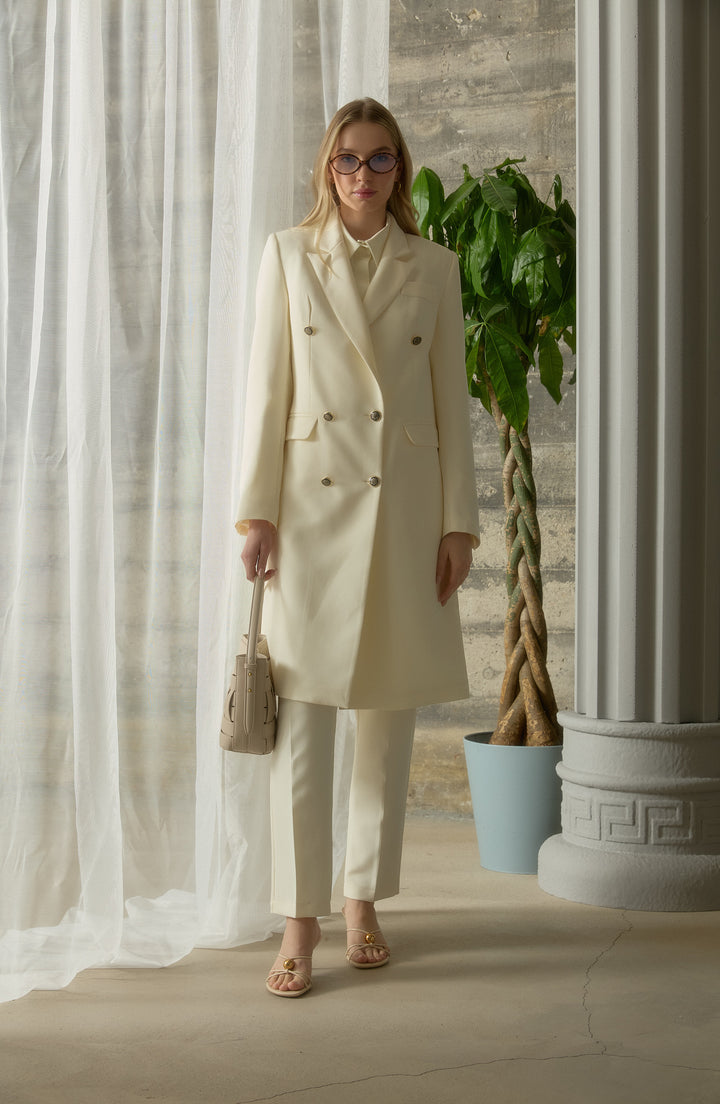 Blazer Vanilya Tek Ceket