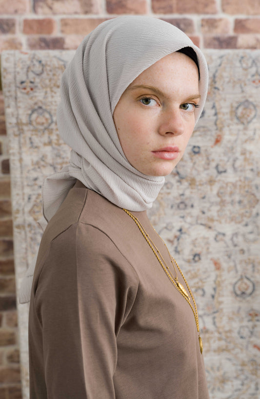 Mio Caz Gümüş Eşarp