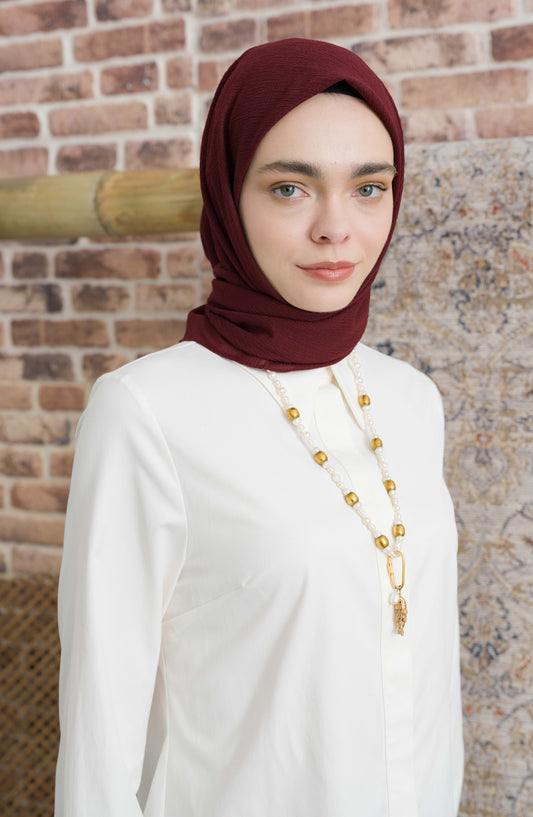 Mio Caz Bordo Eşarp