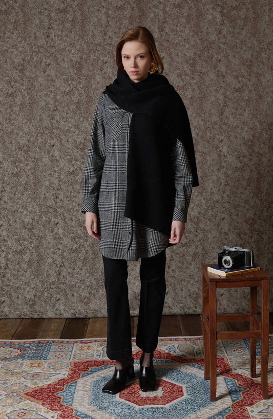 Flare Siyah Denim Pantolon