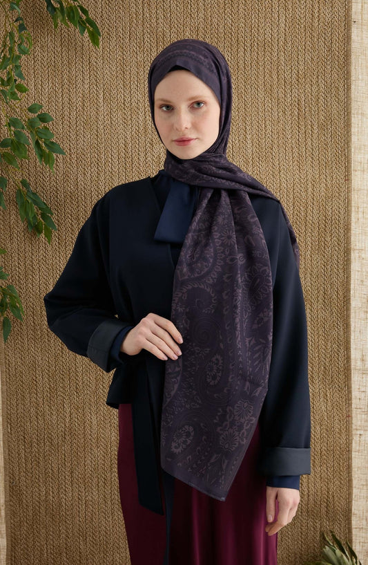 Amelia Mürdüm Etnik Desen Şal - Fatma Atasoy