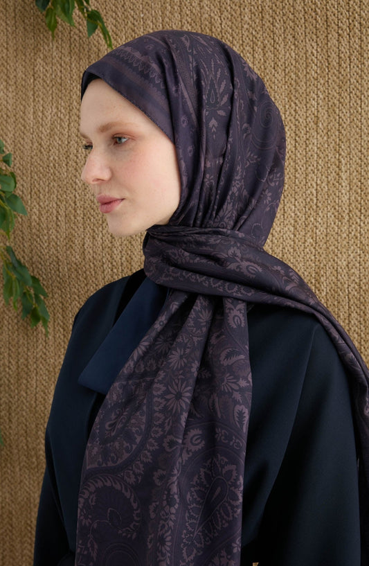 Amelia Mürdüm Etnik Desen Şal - Fatma Atasoy