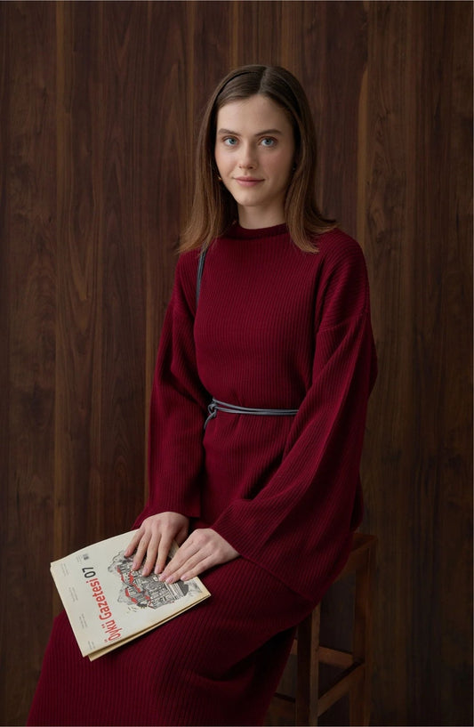 Bağlamalı Kemer Antrasit - Fatma Atasoy