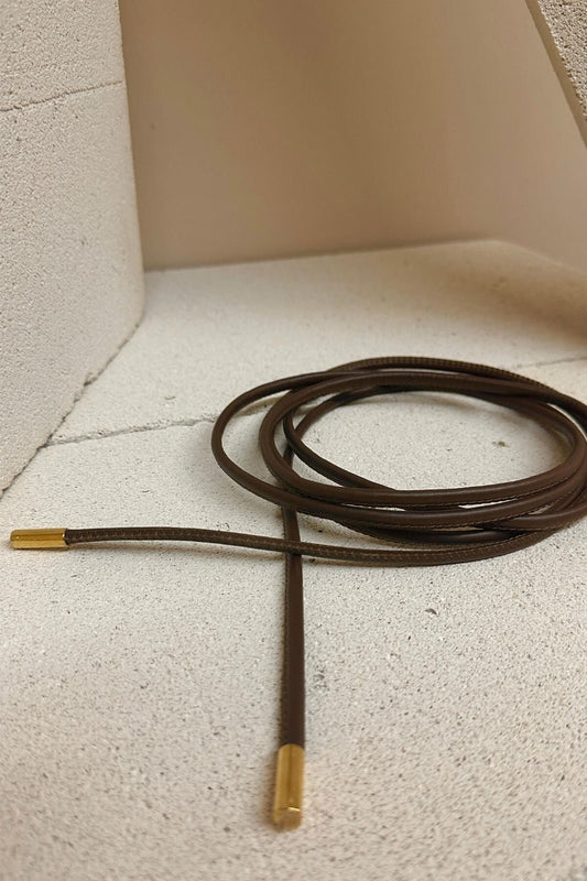 Bağlamalı Kemer Kahverengi - Fatma Atasoy