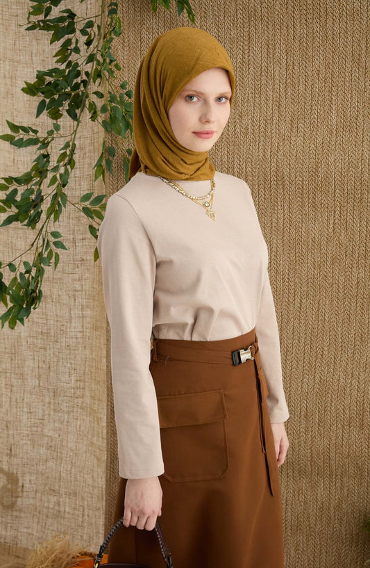 Bambu Hardal Crash Eşarp - Fatma Atasoy