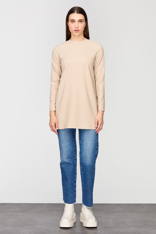 Basic Örme İçlik Bej - Fatma Atasoy