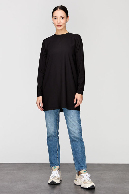 Basic Örme İçlik Siyah - Fatma Atasoy