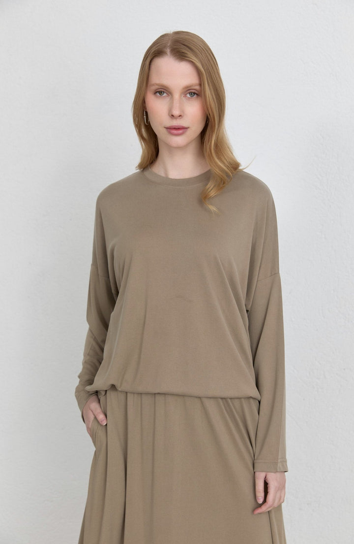 Basic Soft Touch Modal Vizon Etekli İkili Takım - Fatma Atasoy