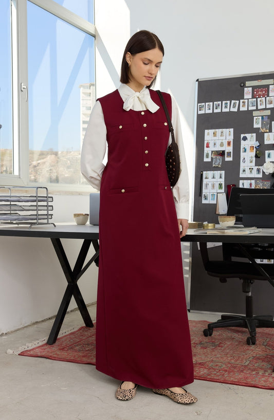 Blazer Bordo Jile - Fatma Atasoy