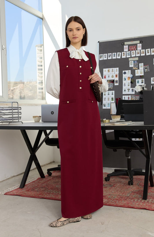 Blazer Bordo Jile - Fatma Atasoy