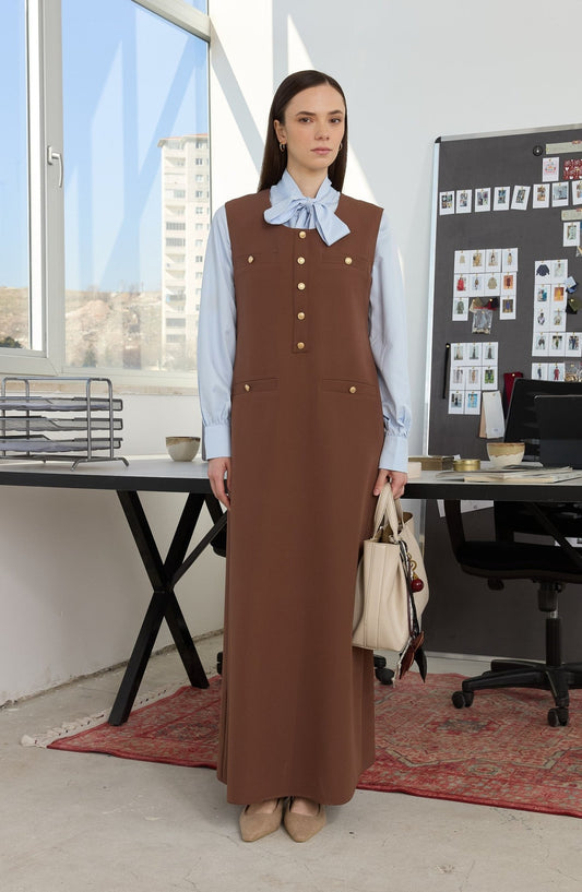 Blazer Çikolata Kahve Jile - Fatma Atasoy