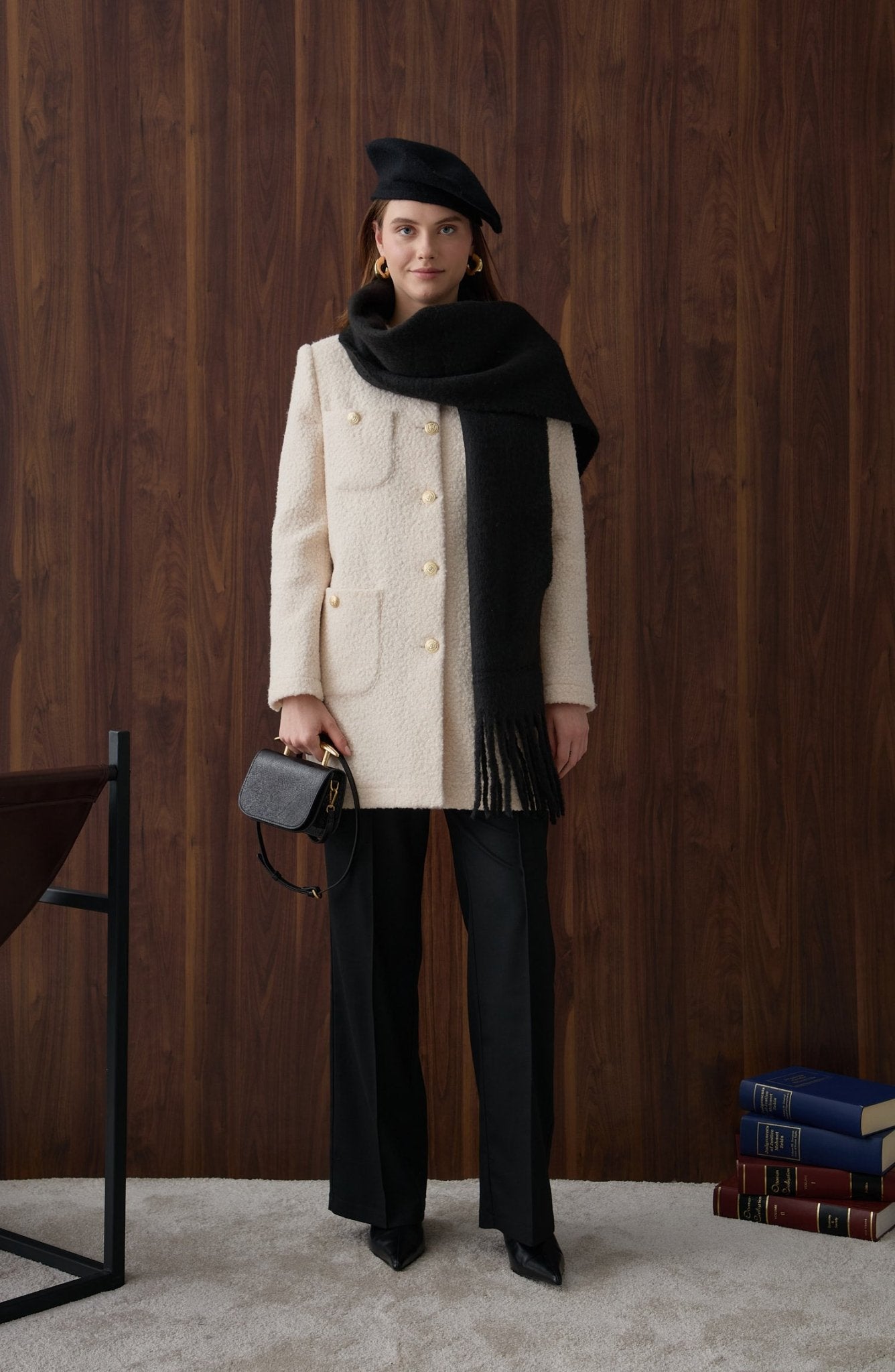 Blazer Ekru Teddy Kaban - Fatma Atasoy