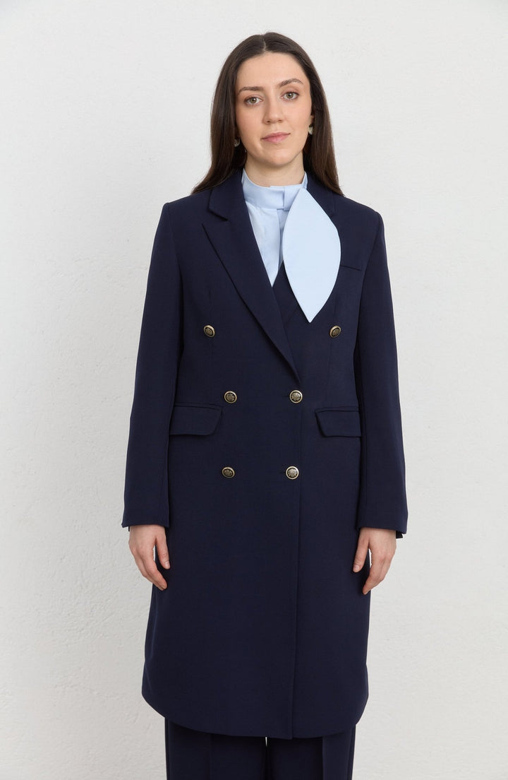 Blazer Lacivert Tek Ceket - Fatma Atasoy
