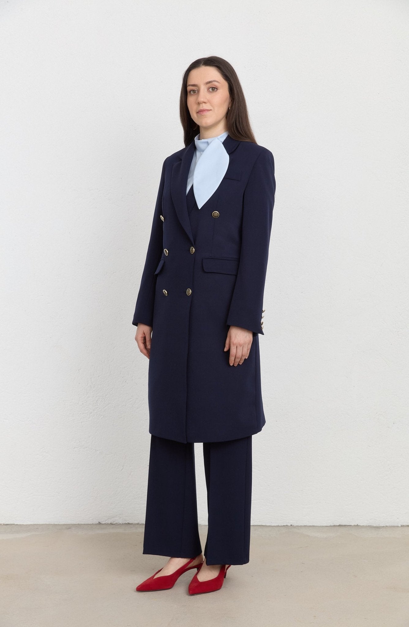 Blazer Lacivert Tek Ceket - Fatma Atasoy
