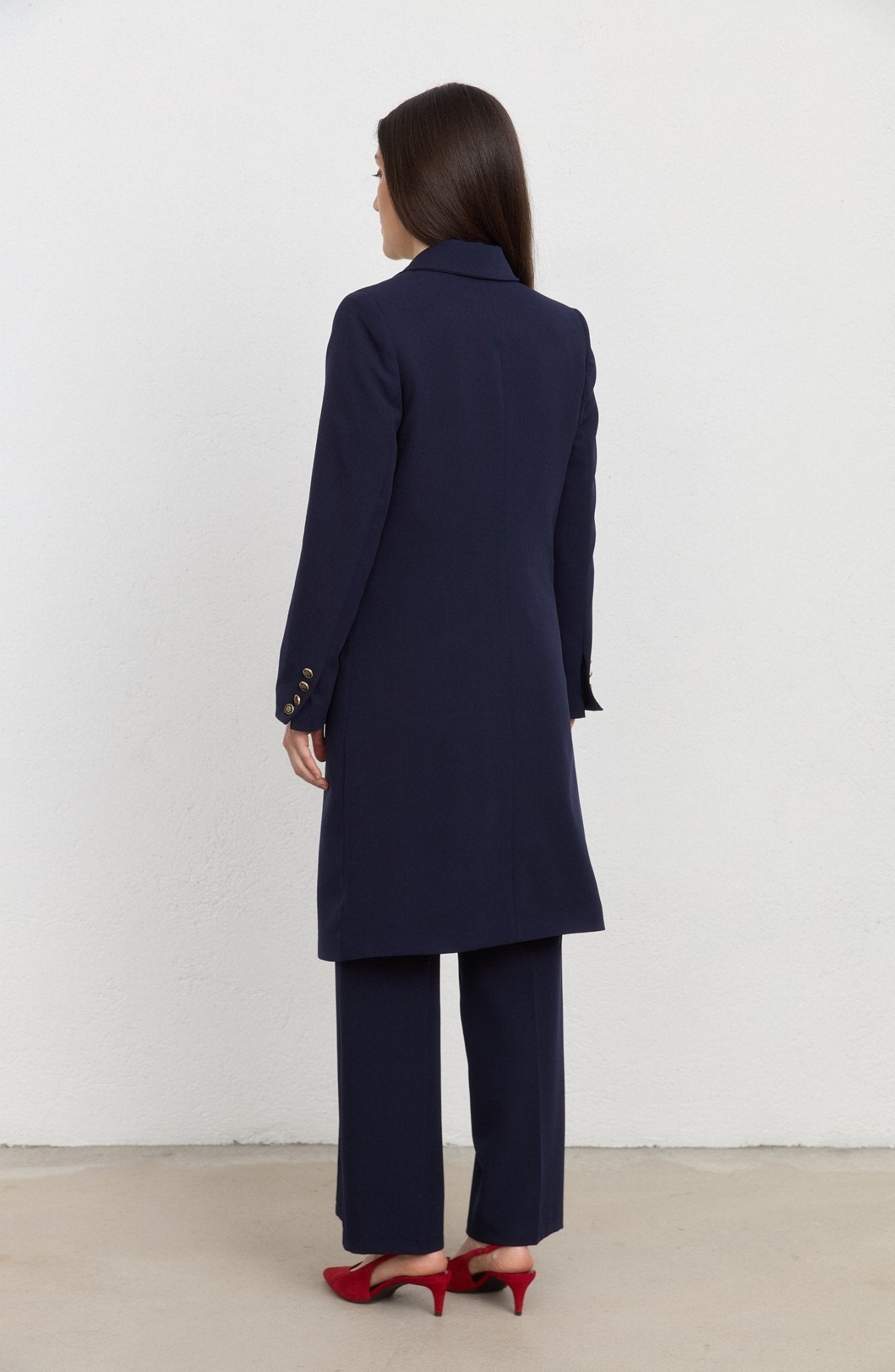 Blazer Lacivert Tek Ceket - Fatma Atasoy