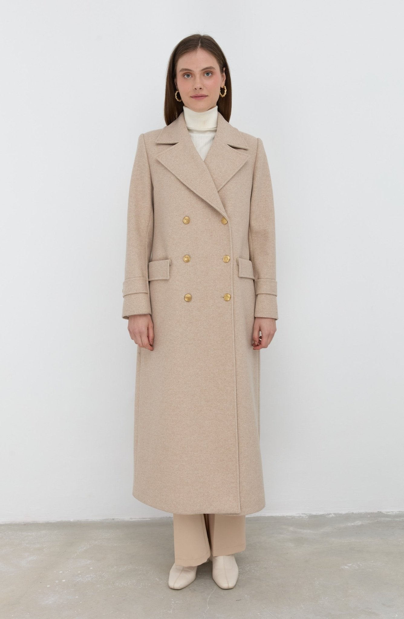 Blazer Maksi Taş Kaban - Fatma Atasoy