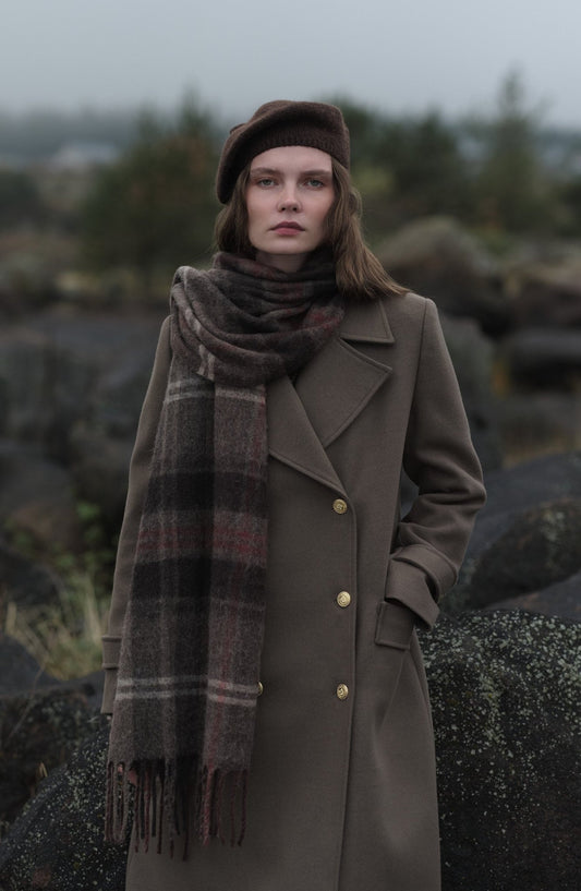 Blazer Maksi Vizon Kaşmir Kaban - Fatma Atasoy