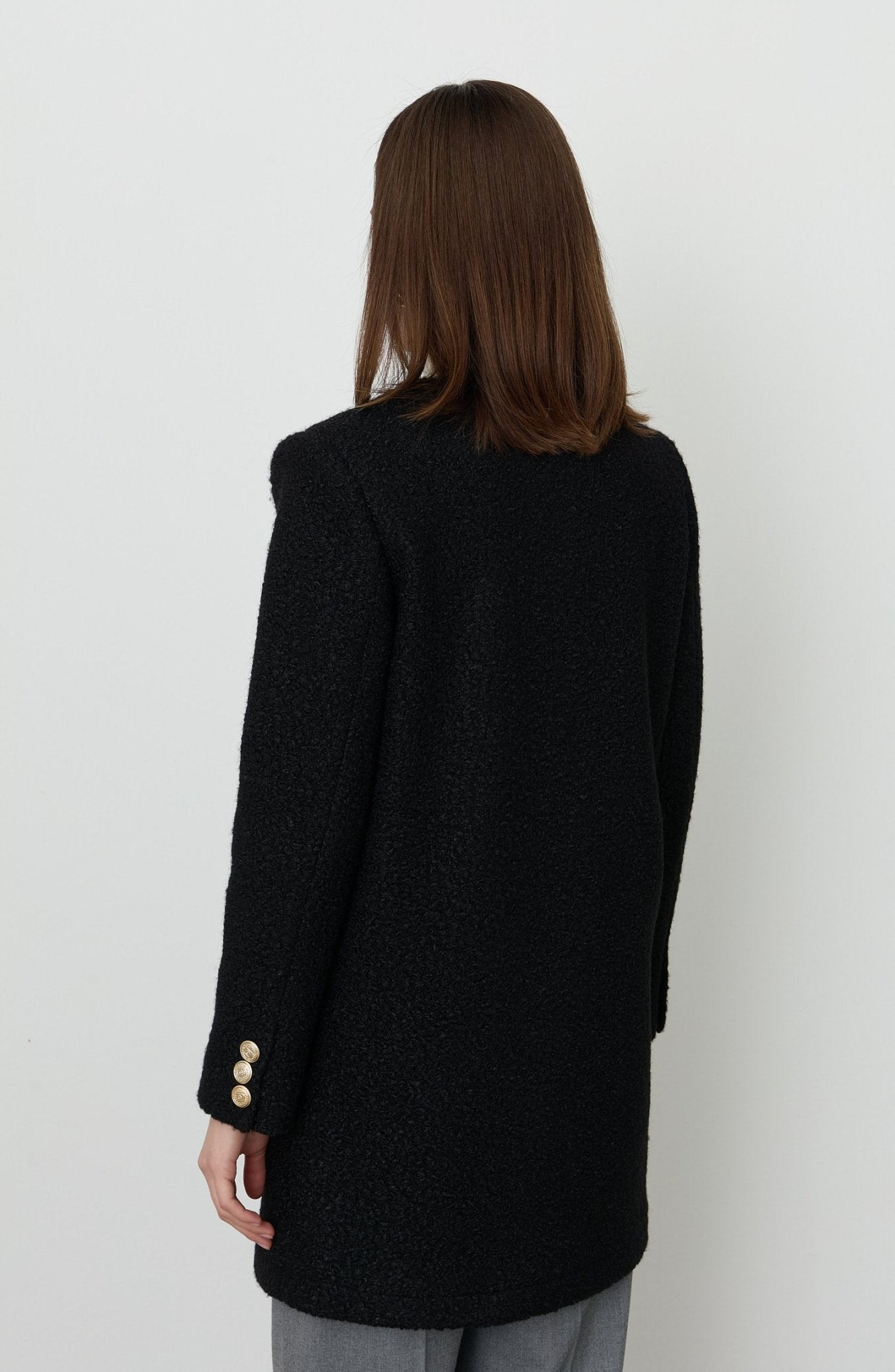 Blazer Siyah Teddy Kaban - Fatma Atasoy