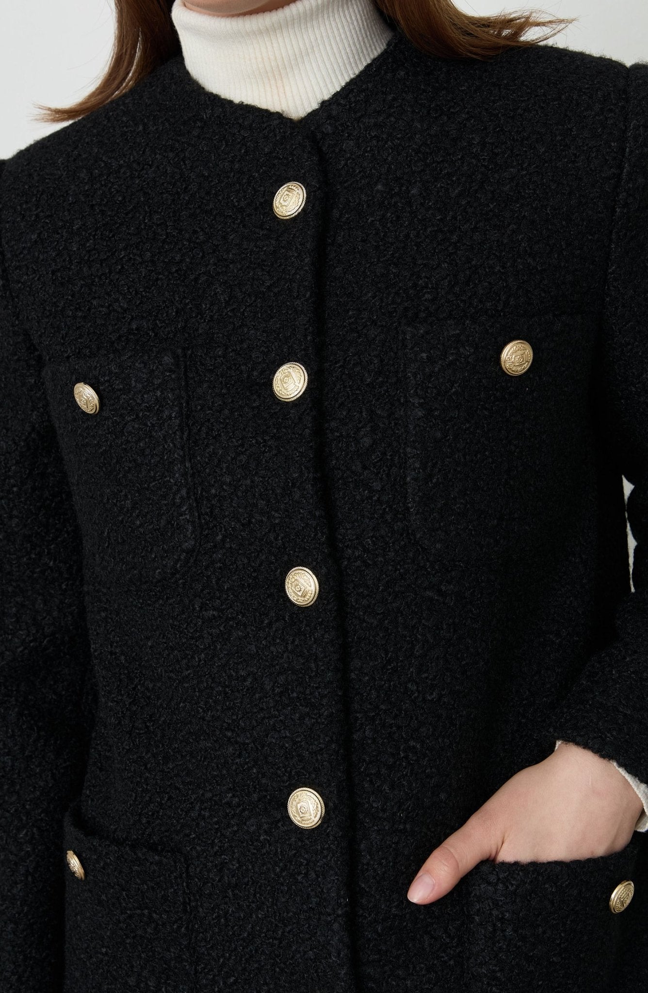 Blazer Siyah Teddy Kaban - Fatma Atasoy