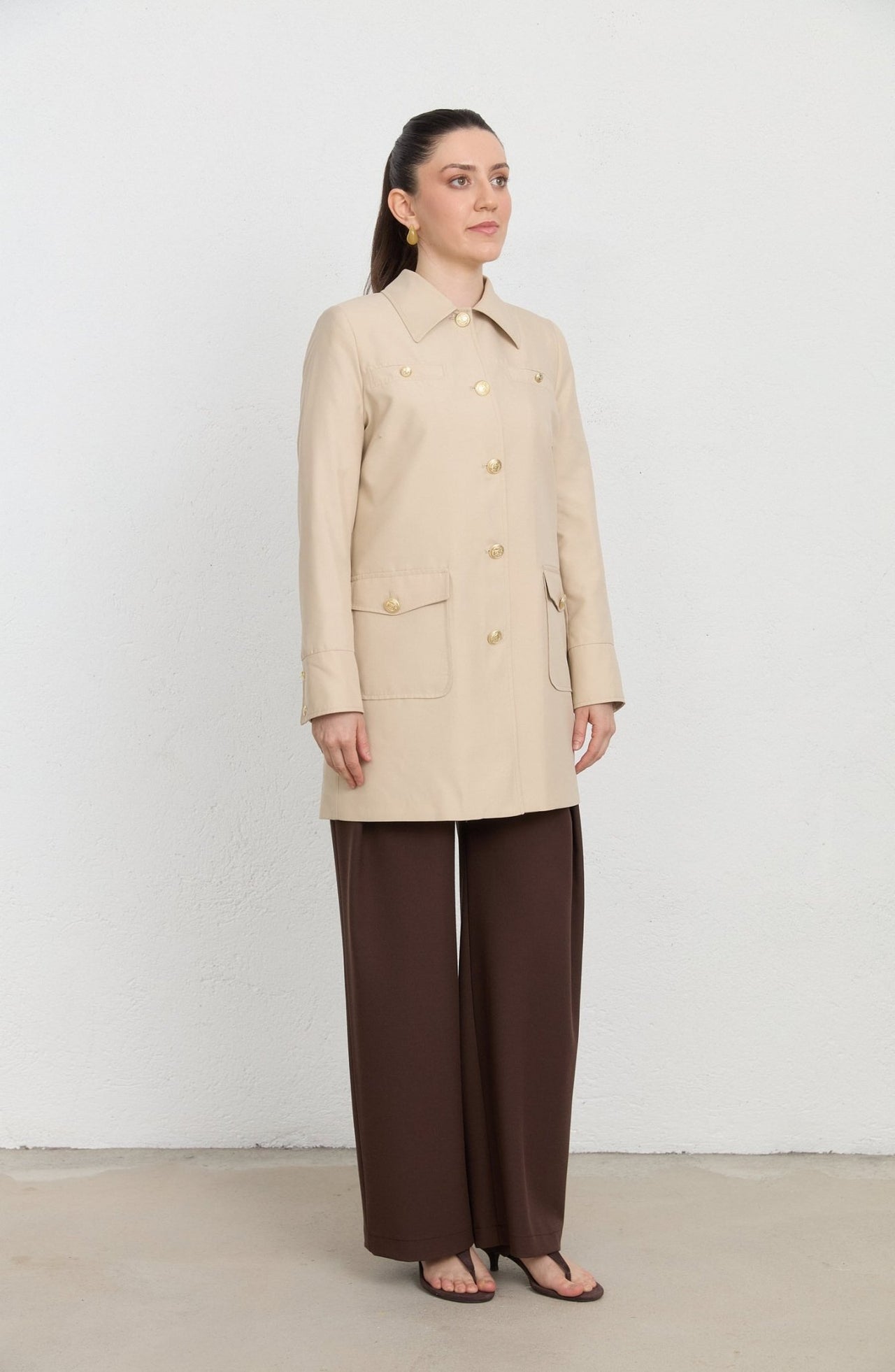 Blazer Taş Trenç Ceket - Fatma Atasoy