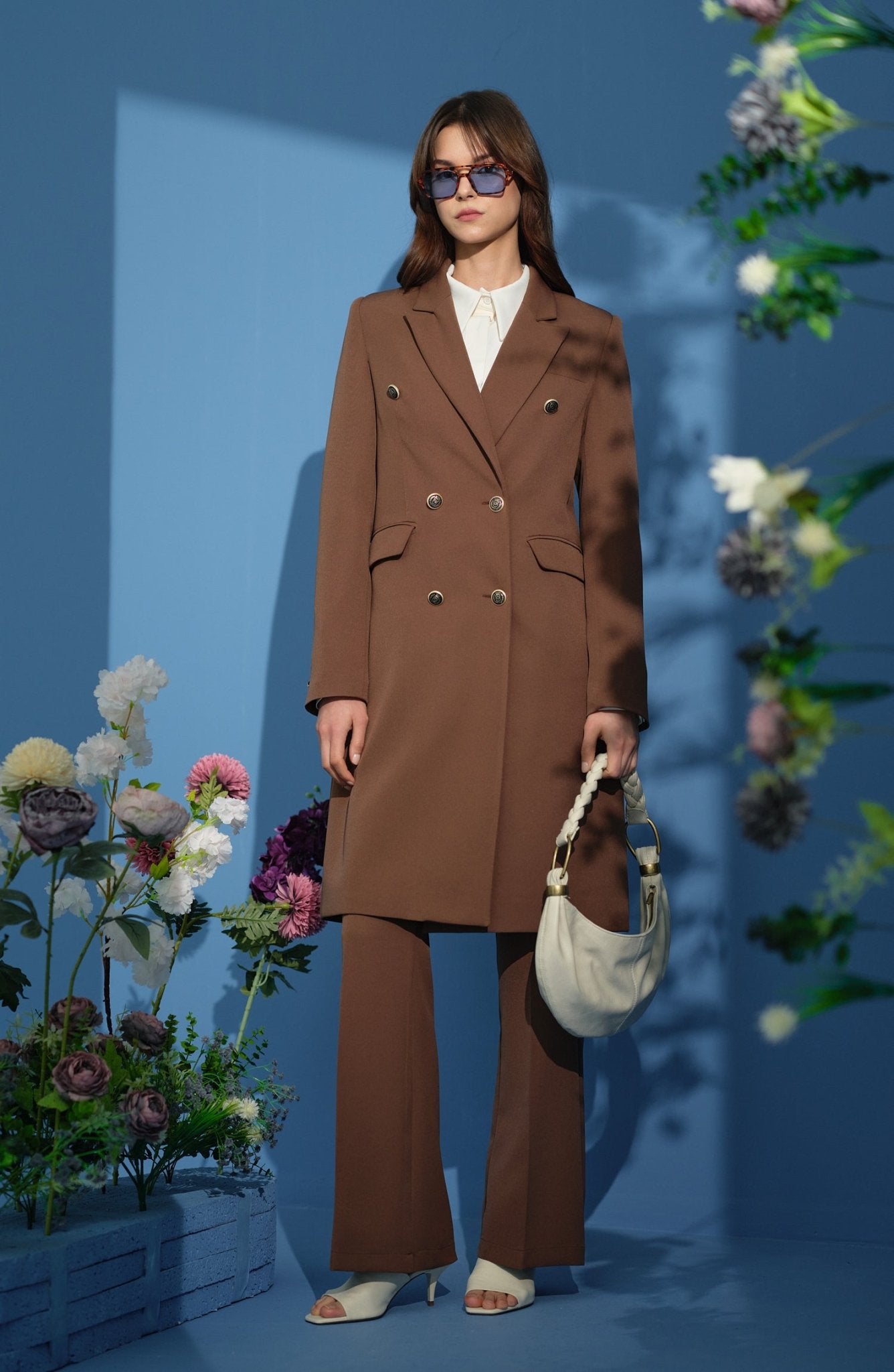 Blazer Tek Ceket Çikolata Kahve - Fatma Atasoy