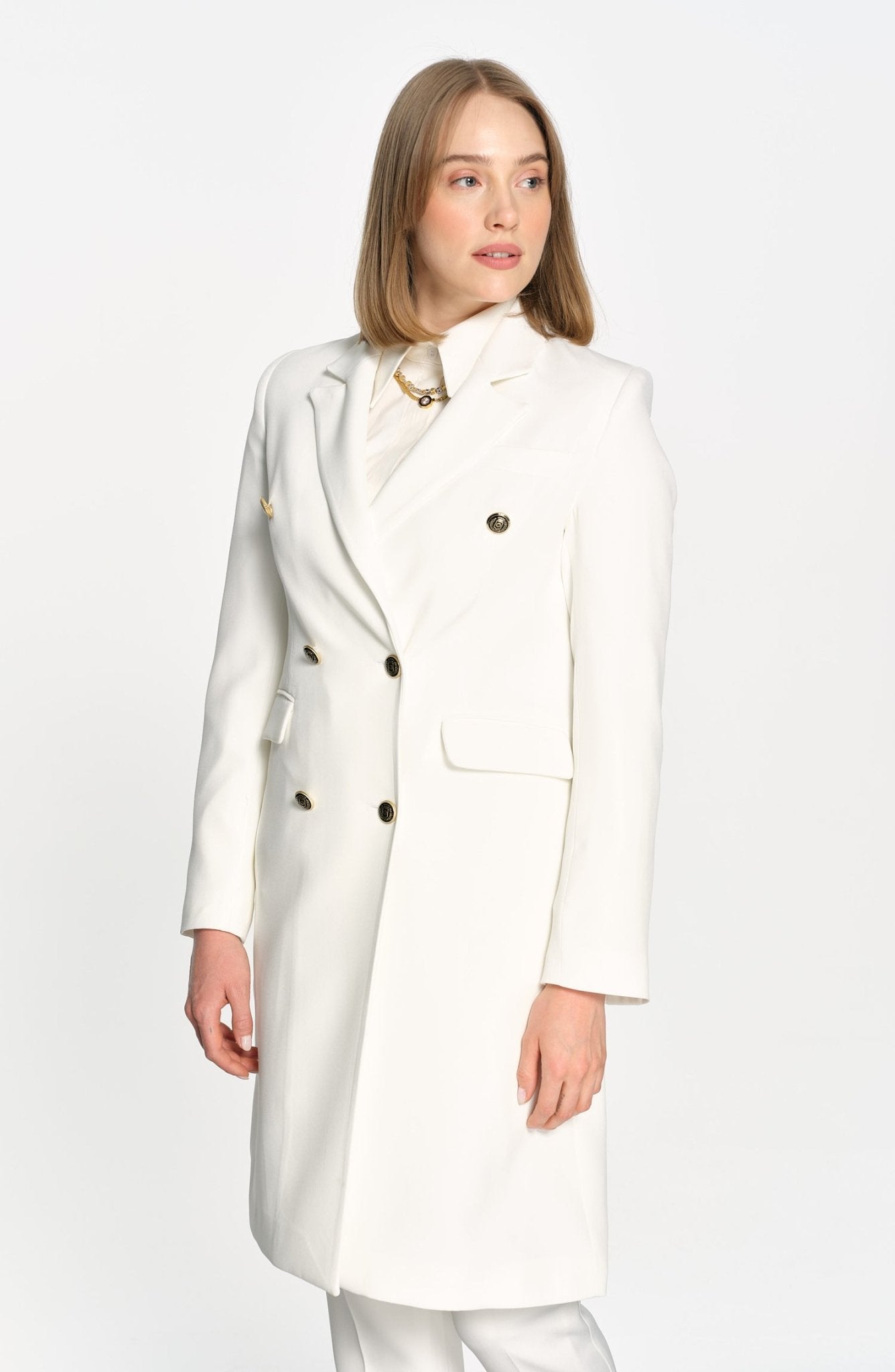Blazer Tek Ceket Ekru - Fatma Atasoy