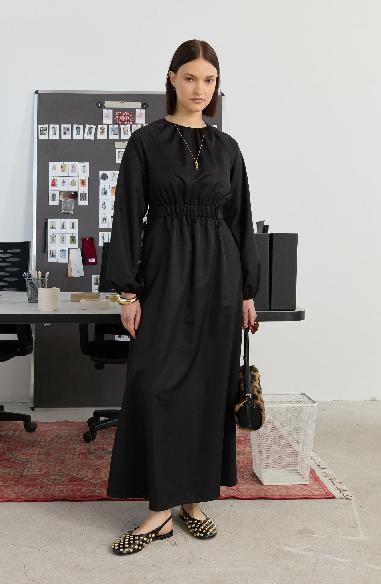 Siyah Tesettür Elbise