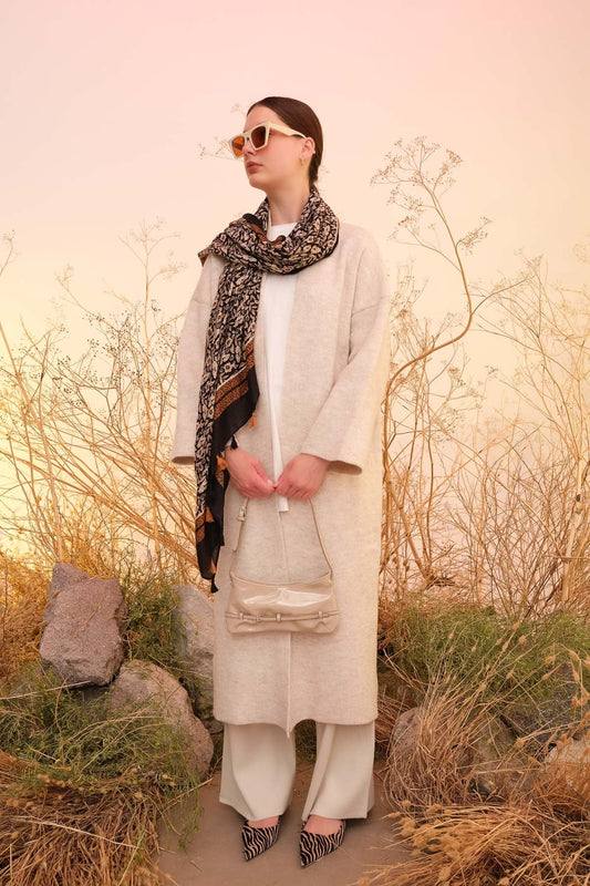 Çelik Örme Taş Triko Pantolon - Fatma Atasoy