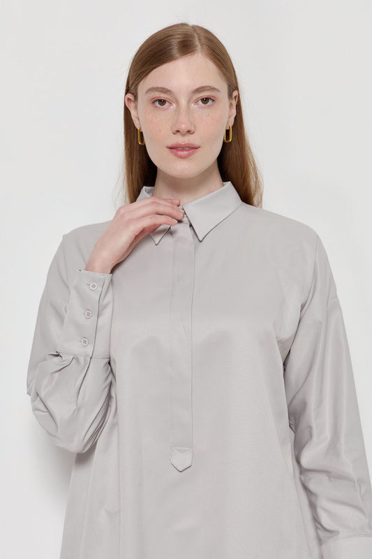 Dad Gömlek Gri - Fatma Atasoy