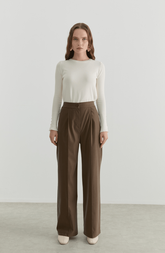 Deri Vizon Palazzo Pantolon - Fatma Atasoy