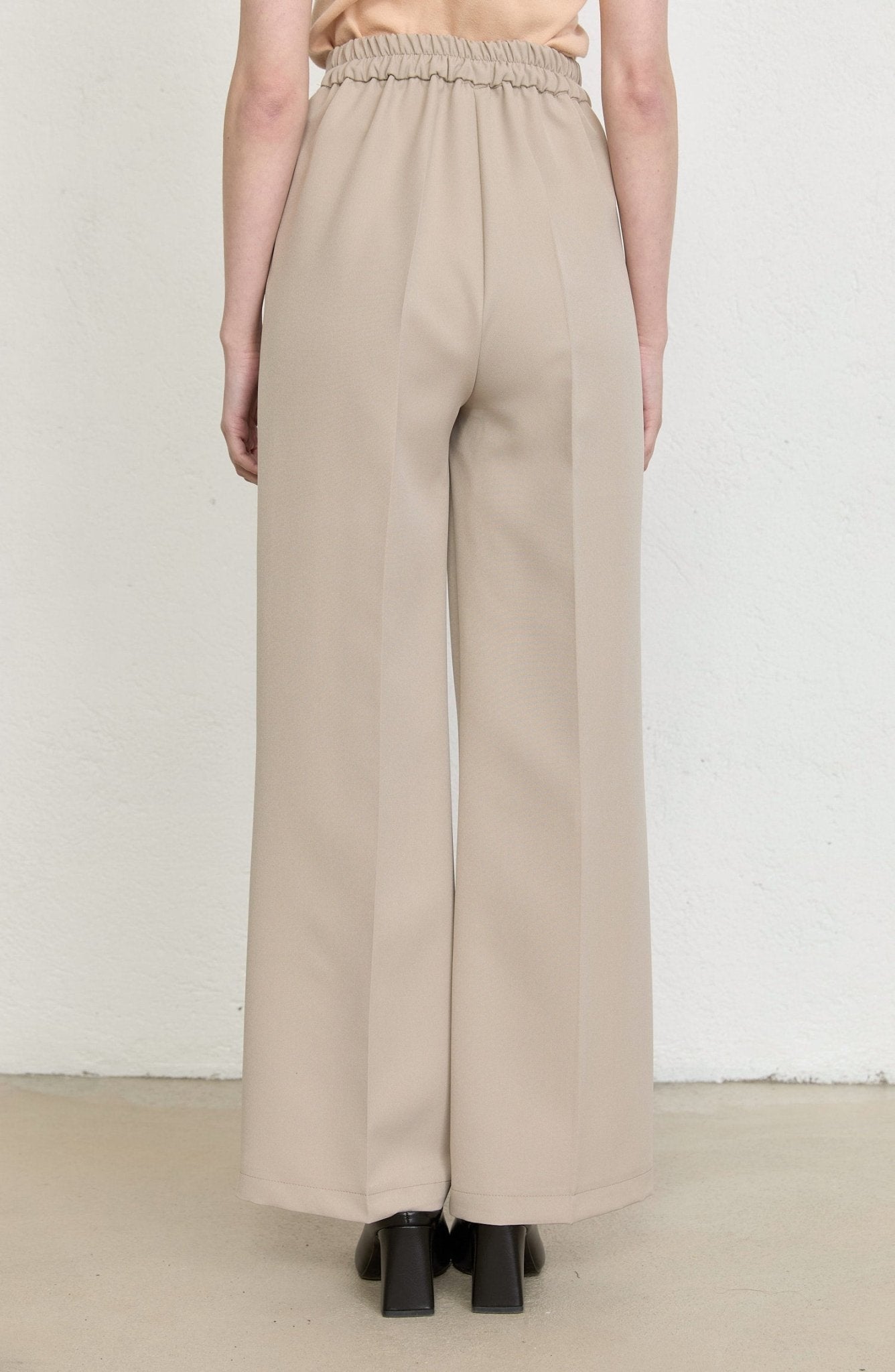 Double Bej Palazzo Pantolon - Fatma Atasoy