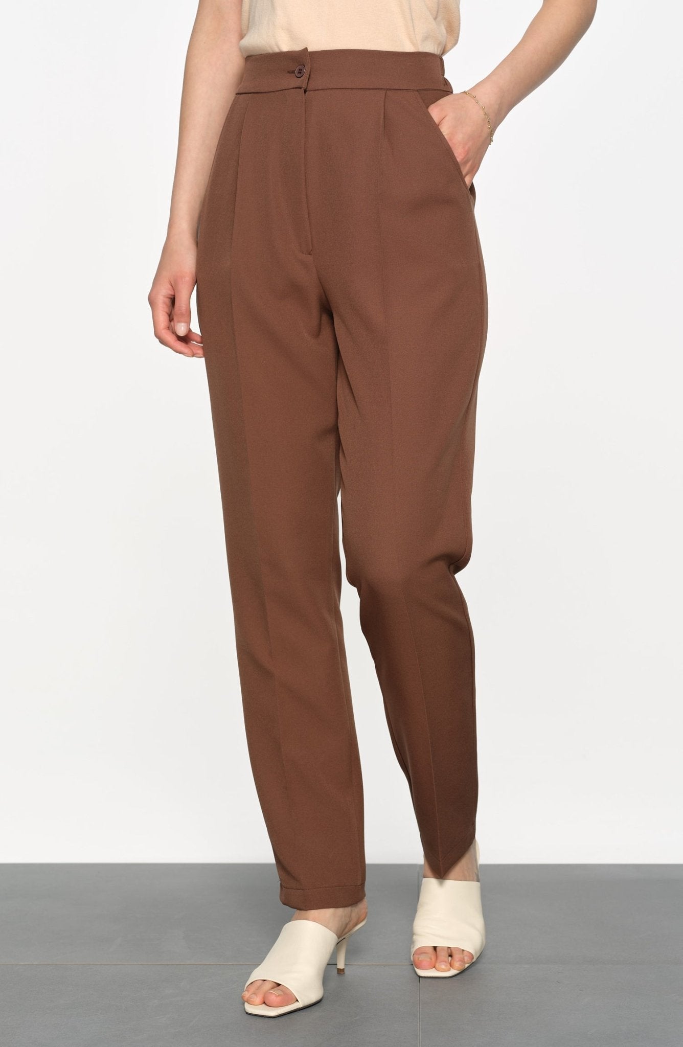 Double Fit Pantolon Çikolata Kahve - Fatma Atasoy