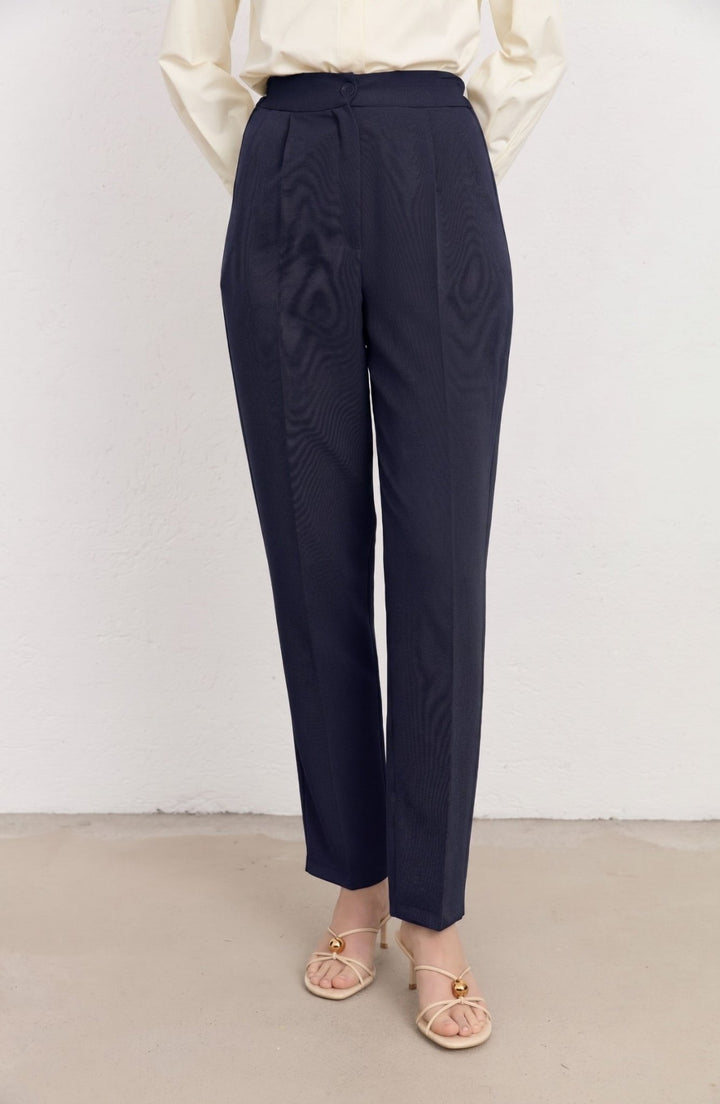 Double Fit Pantolon Lacivert - Fatma Atasoy