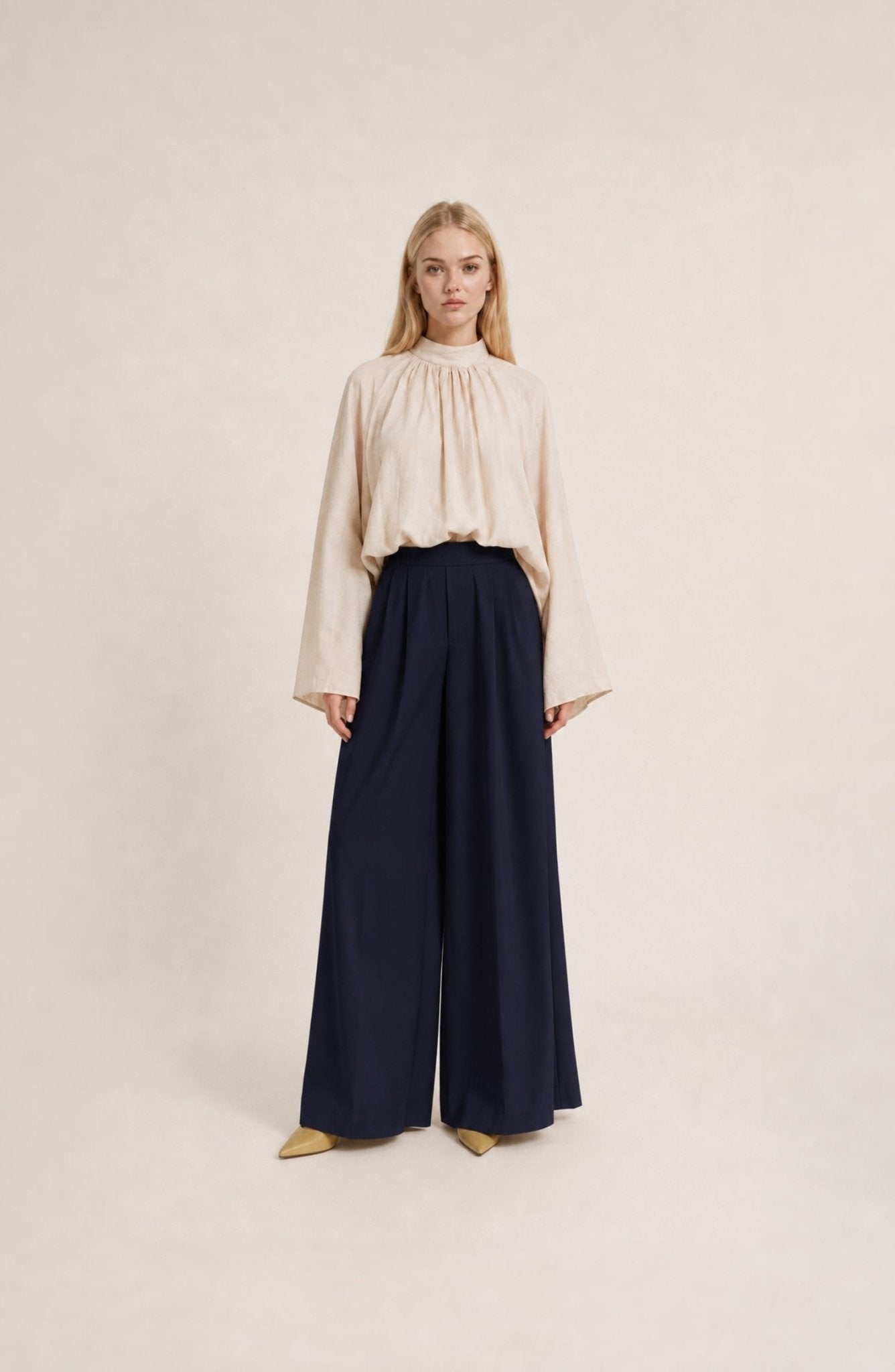 Double Lacivert Pantolon Etek - Fatma Atasoy