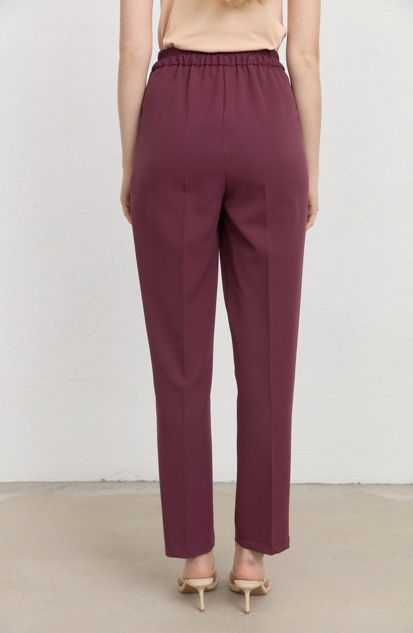 Double Mürdüm Fit Pantolon - Fatma Atasoy