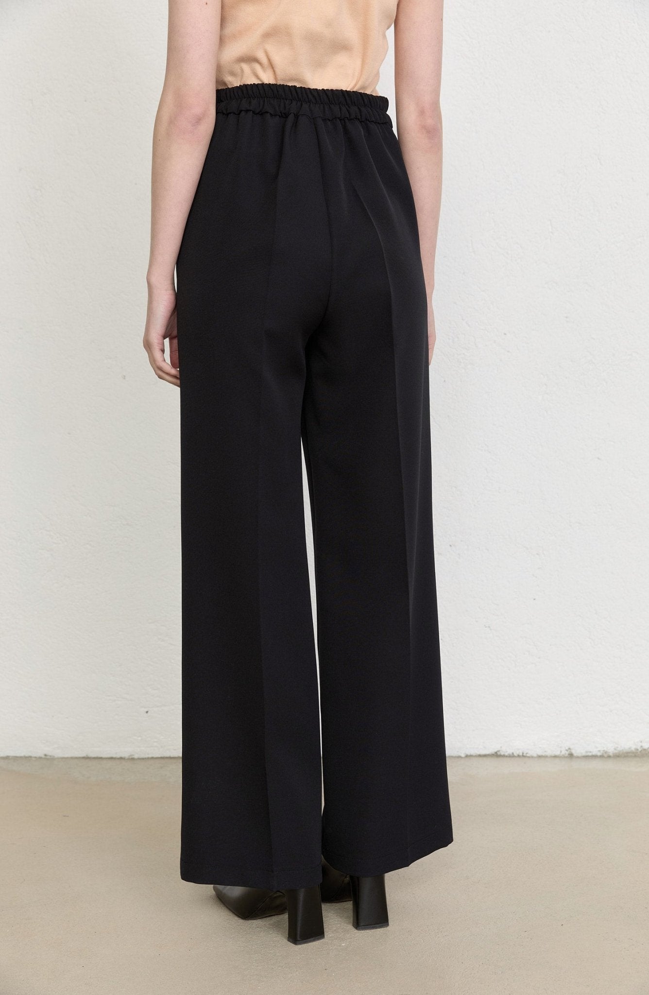Double Siyah Palazzo Pantolon - Fatma Atasoy