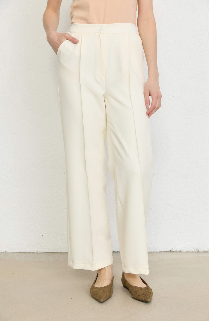 Double Vanilya Palazzo Pantolon - Fatma Atasoy