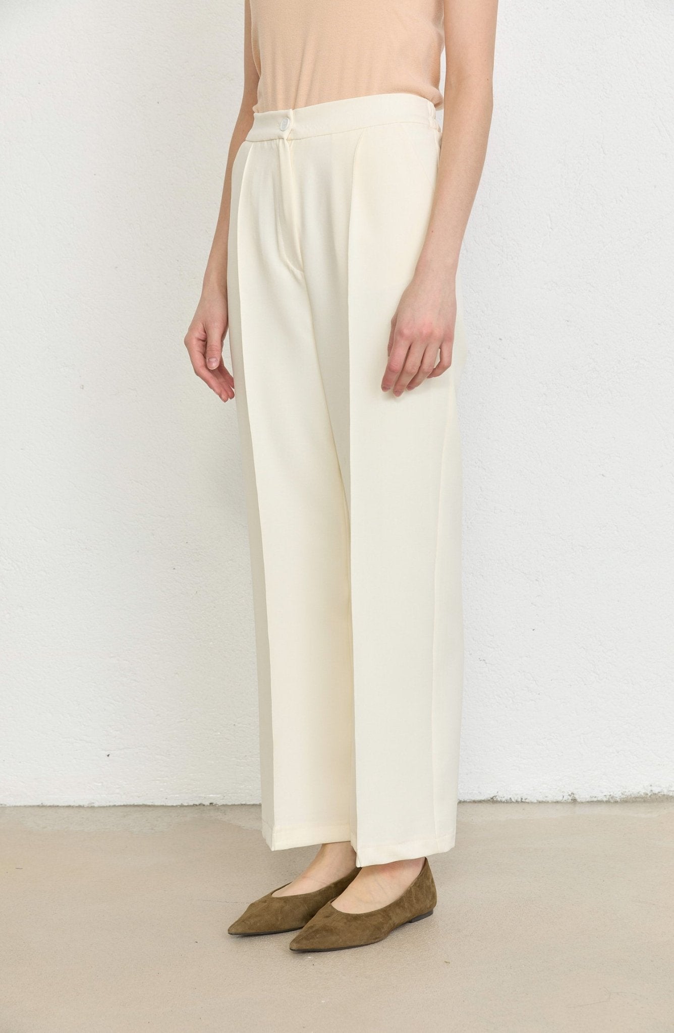 Double Vanilya Palazzo Pantolon - Fatma Atasoy
