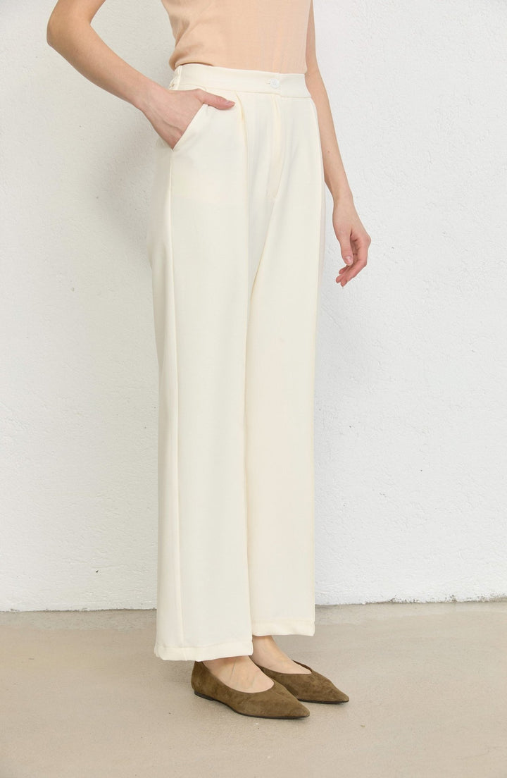 Double Vanilya Palazzo Pantolon - Fatma Atasoy