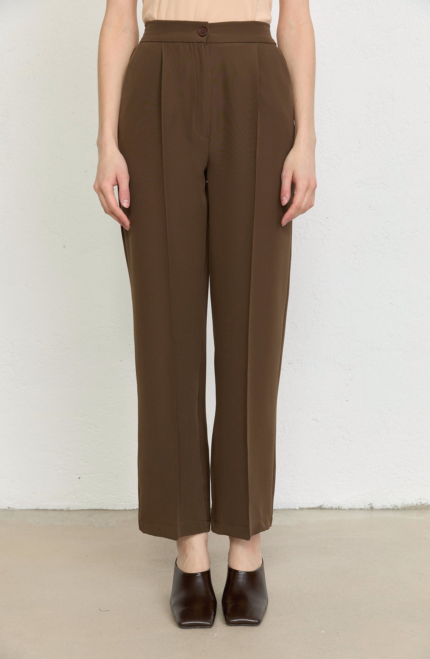 Double Barrel Kahverengi Fit Pantolon