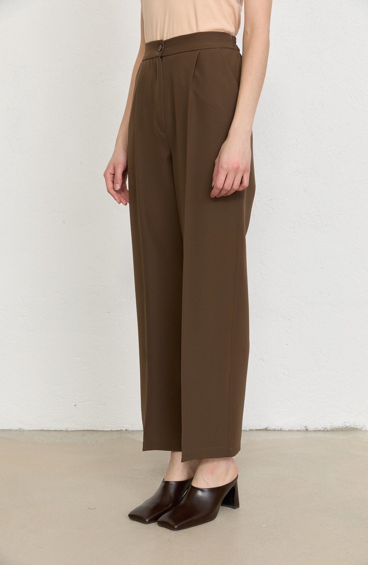 Double Barrel Kahverengi Fit Pantolon