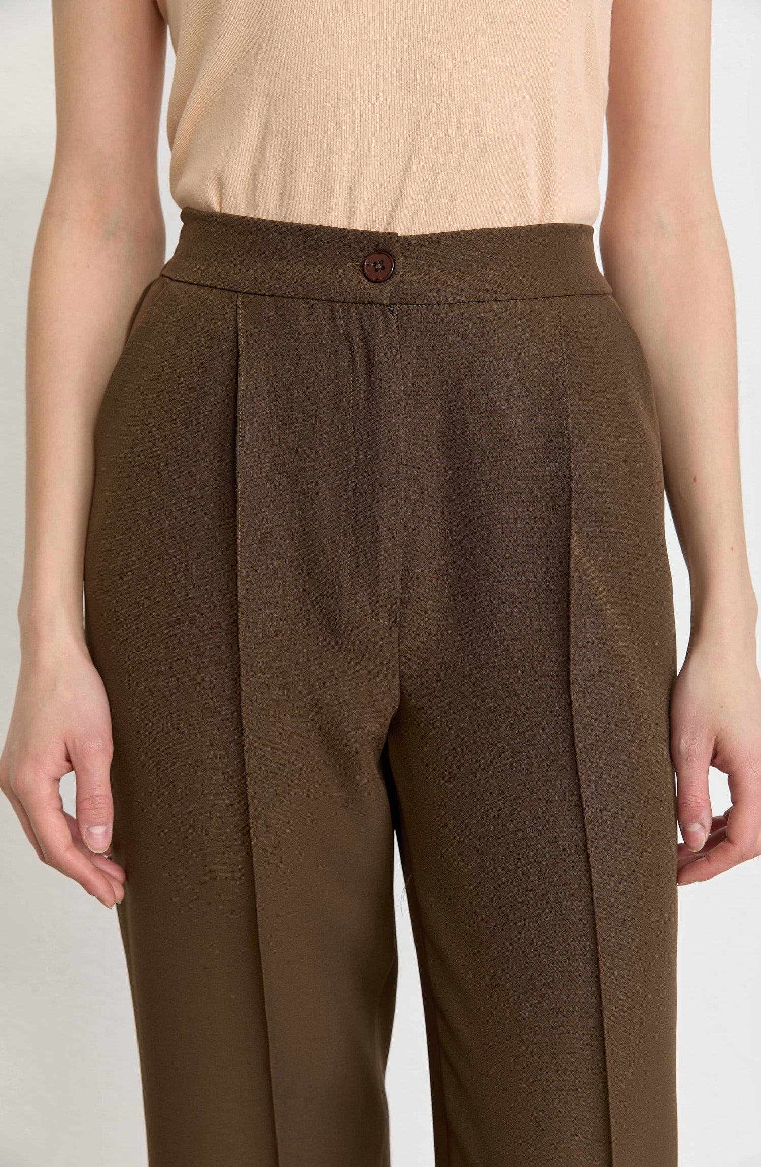 Double Barrel Kahverengi Fit Pantolon