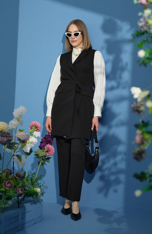 Fit Pantolon Siyah - Fatma Atasoy