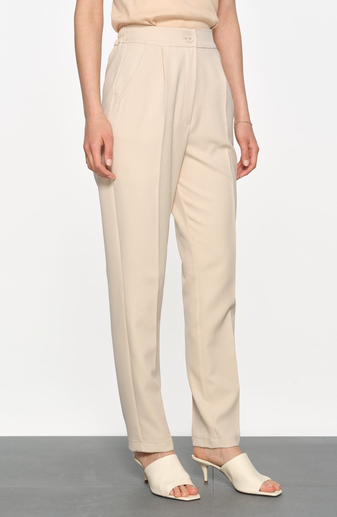 Fit Pantolon Taş - Fatma Atasoy