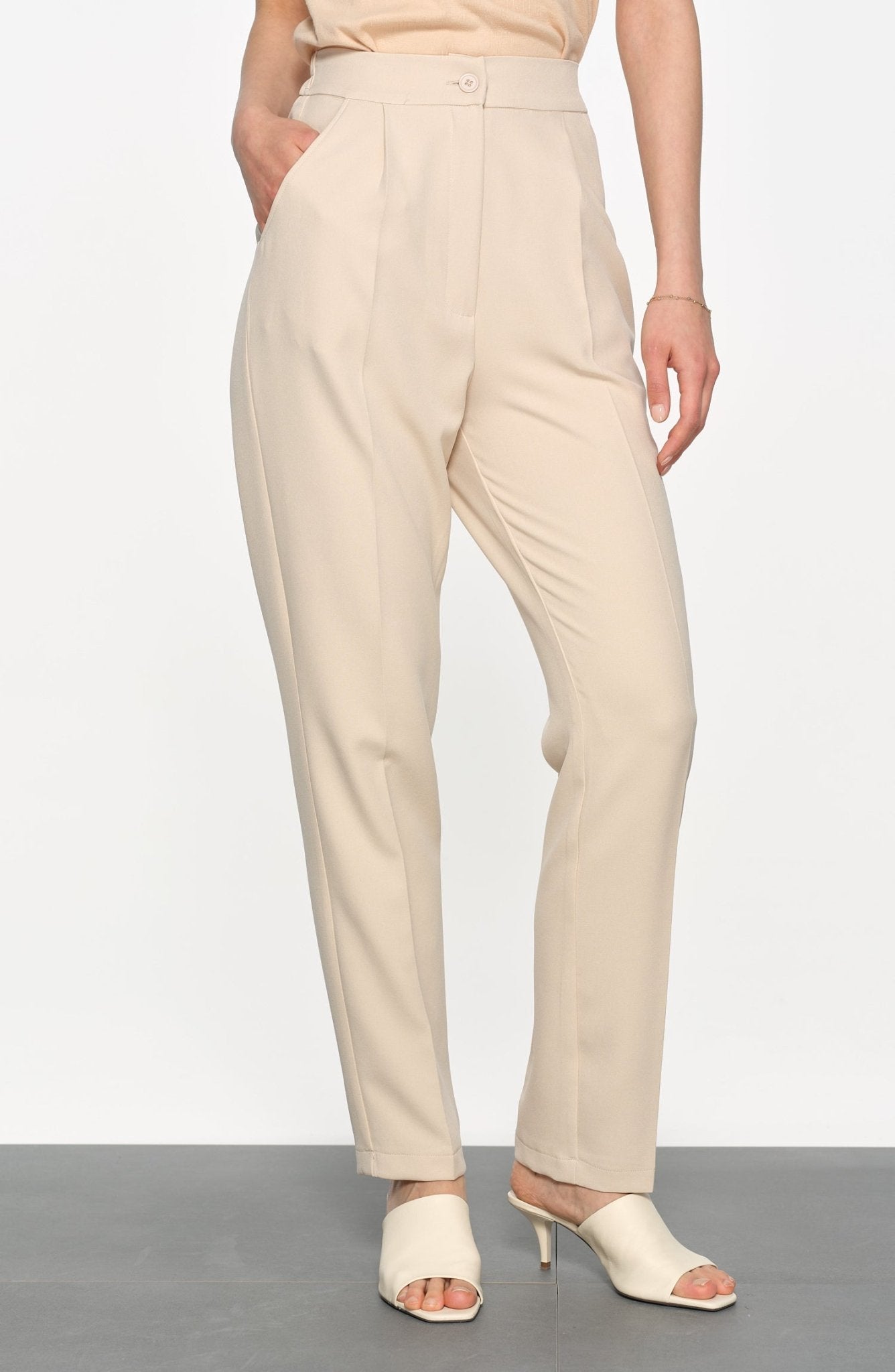 Fit Pantolon Taş - Fatma Atasoy