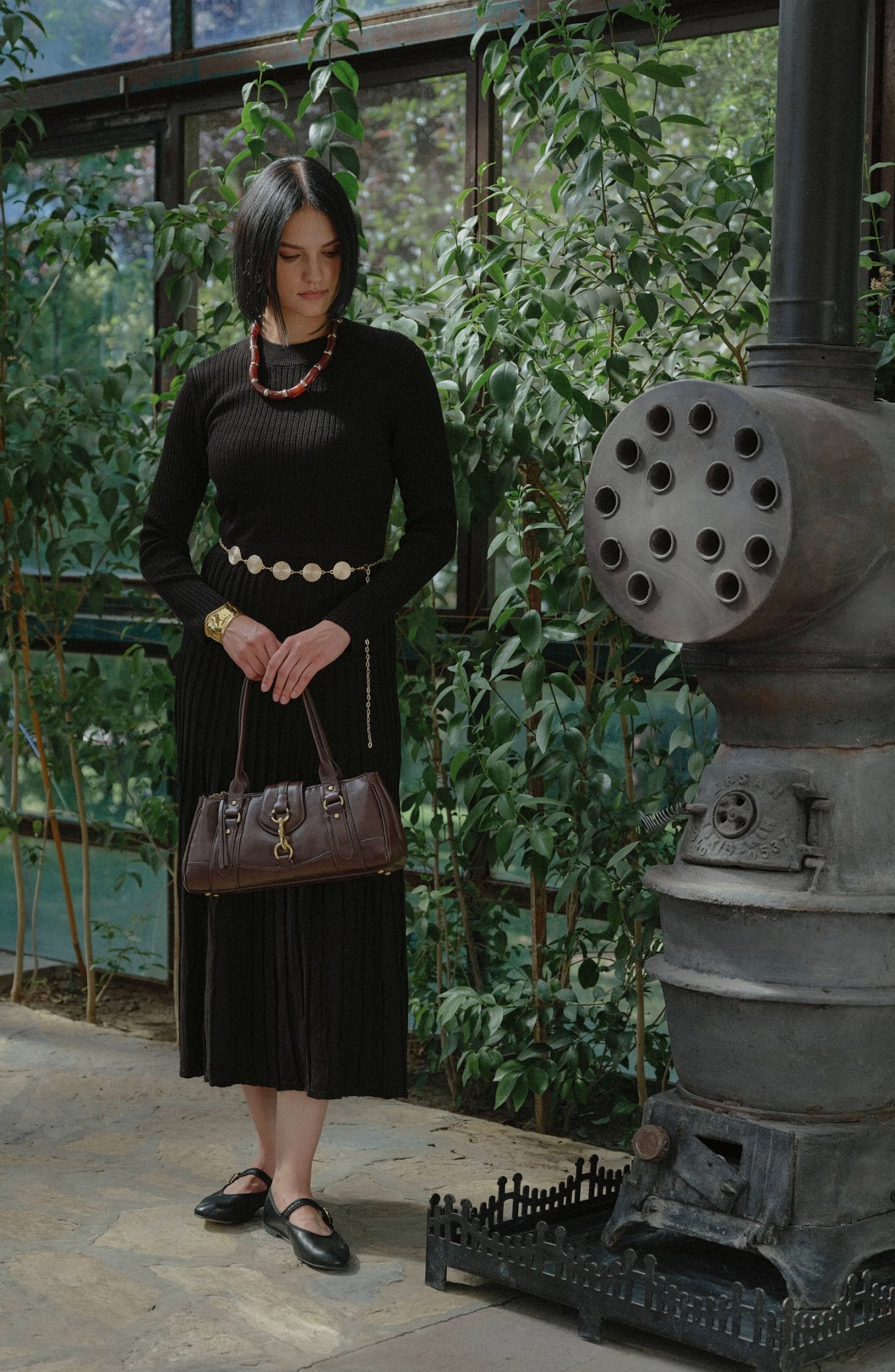 Siyah Tesettür Elbise