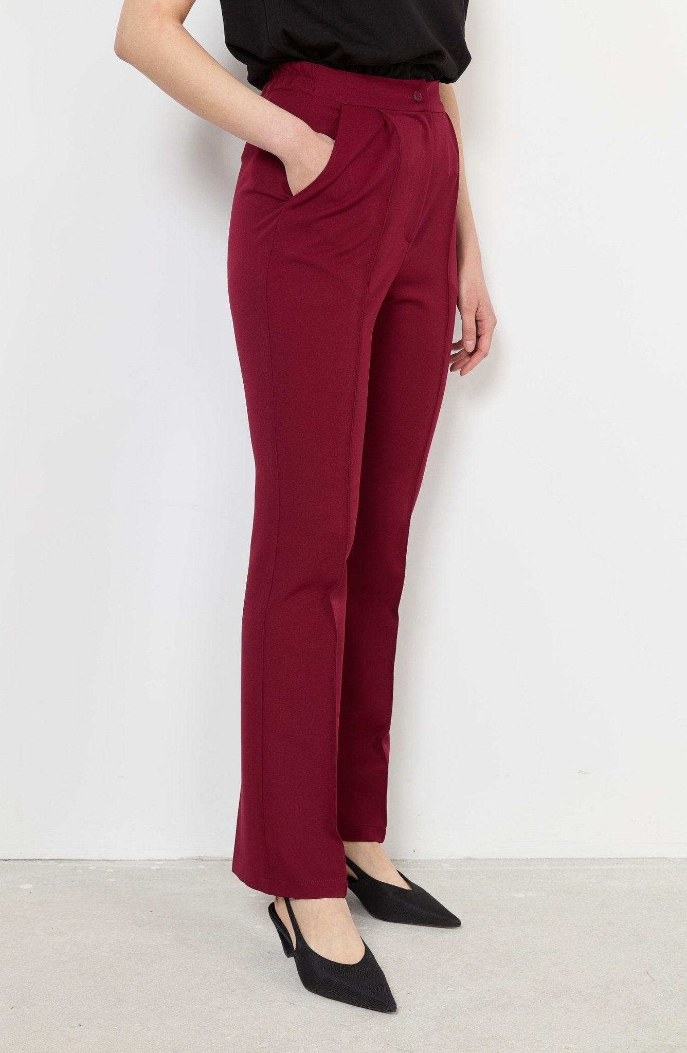 Flare Bordo Pantolon - Fatma Atasoy