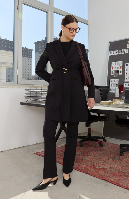 Flare Siyah Pantolon - Fatma Atasoy